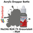Acrylic Dropper - No.246 RLM 75 Grauviolett  - Matt | Humbrol | DB0246