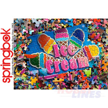 Load image into Gallery viewer, ICE CREAM SHOP 1000 piece SPRINGBOK Jigsaw Puzzle Random Cut Super Deluxe
