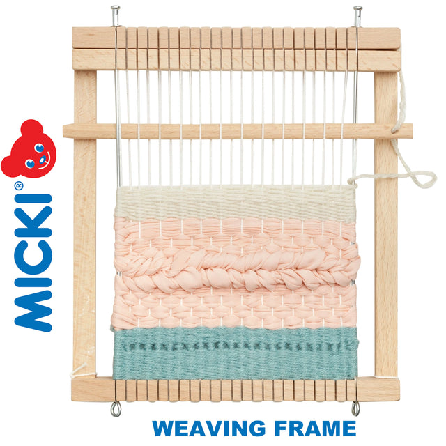 MICKI WEAVING FRAME with Yarn Wooden Frame Micki Sweden 10-2233-00