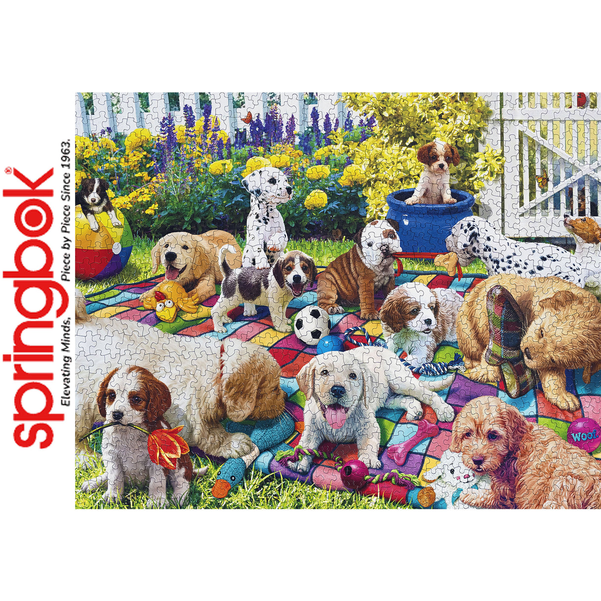 *DAMAGED* Playful Pups on Parade - 1000pc Puzzle | Springbok | 11219