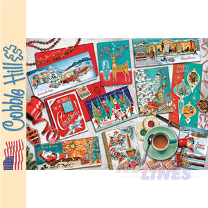 Mid Mod Season's Greetings Cobble Hill puzzle