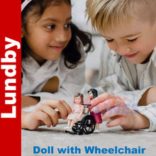 Load image into Gallery viewer, Lundby doll with Wheelchair 60-8089-00
