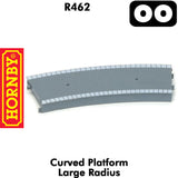 OO Gauge Curved Platform Large Radius - 1:76 | Hornby | R462