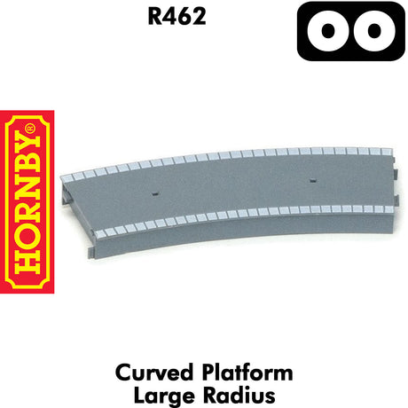 OO Gauge Curved Platform Large Radius - 1:76 | Hornby | R462