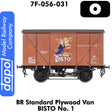 BR Standard Plywood Van - Bisto | Dapol |  7F-056-031