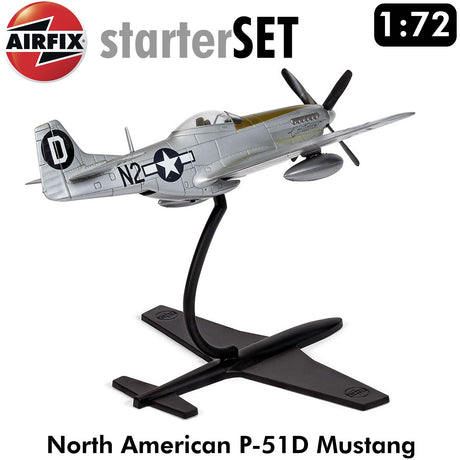 North American P-51D Mustang WWII  Starter Set | Airfix | A55013