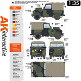 Land Rover 88 - Series IIA Rover 8 - Model Kit | AK interactive | AK35012