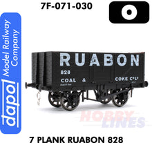 Load image into Gallery viewer, 7 Plank Wagon RUABON 828 1:43 O gauge Dapol 7F-071-030
