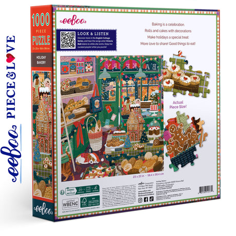 Holiday Bakery 1000 pc Puzzle | eeBoo | PZT774