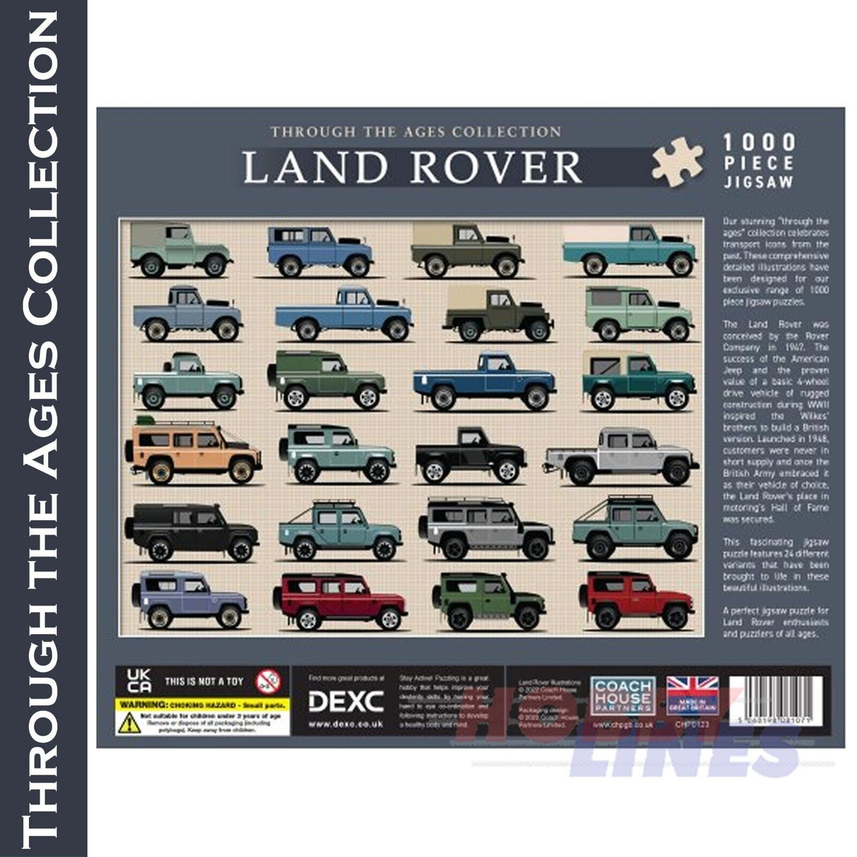 Land Rover Through the Ages - 1000pc Puzzle | Coach House Partners | CHP0123