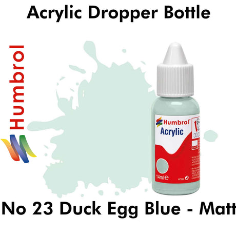 Acrylic Dropper - No 23 Duck Egg Blue - Matt | Humbrol | DB0023