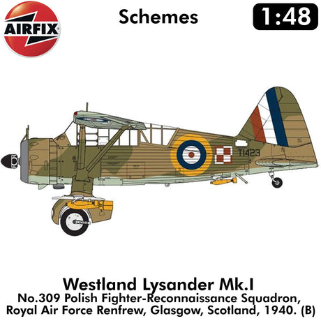 Westland Lysander Mk.I/Mk.III WWII RAF Reconnaissance 1:48 kit | Airfix | A07116