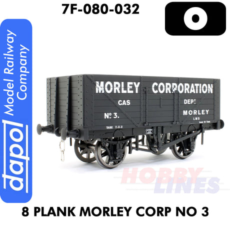 8 Plank Wagon Morley Corp No 3  | Dapol | 7F-080-032
