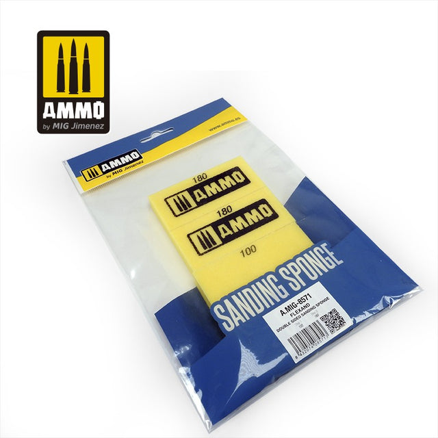 Flexand Double Sided Sanding Sponge - 4 pc | Ammo by Mig Jimenez | MIG8571