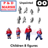 Children x 8 - Unpainted | P&D Marsh | C40