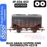 Bulk Grain Hopper GWR Avonmouth 42318 - Weathered | Dapol | 4F-036-052