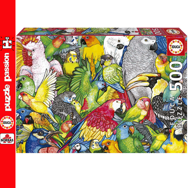 Parrots 500 Piece Jigsaw Puzzle | Educa | 19547