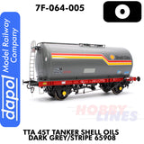 TTA 45T Tanker Shell Oils Dark Grey/Stripe 65908| Dapol |7F-064-005