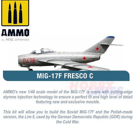 MIG-17F Fresco C USSR East Germany LIM-5 Cold War kit Ammo by Mig Jiminez MIG8508