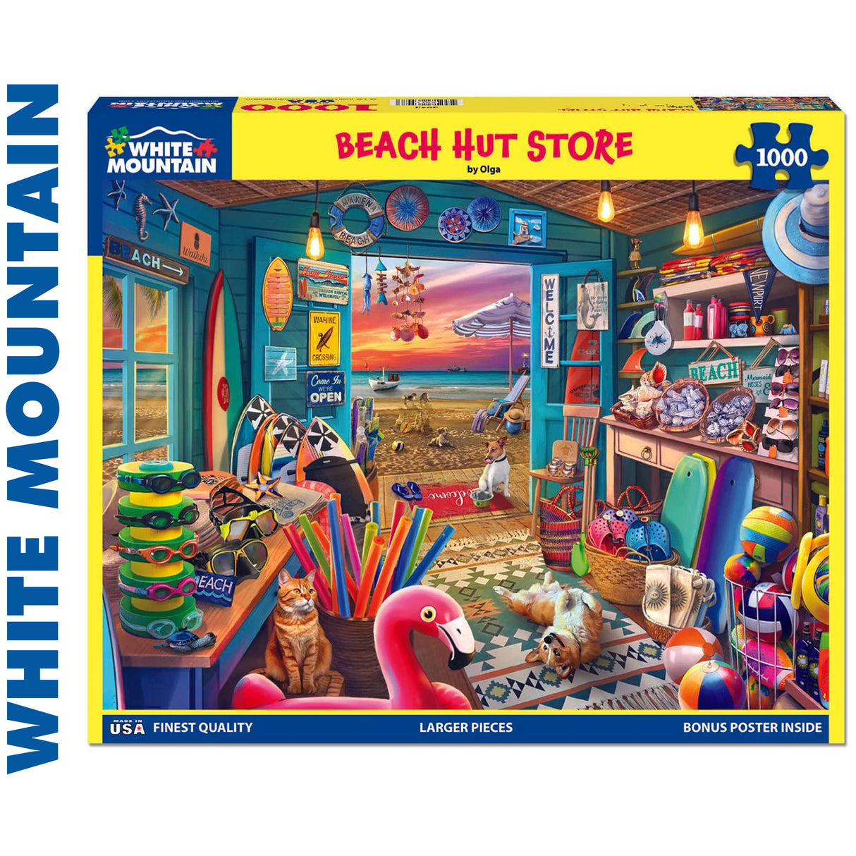 Beach Hut Store - 1000pc Jigsaw Puzzle | White Mountain | 2042pz