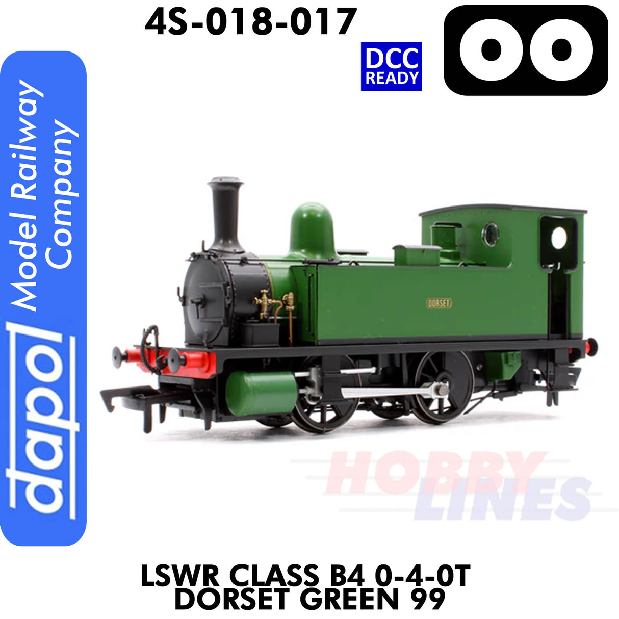 LSWR Class B4 0-4-0T Dorset Green 99 - DCC Ready  | Dapol | 4S-018-017