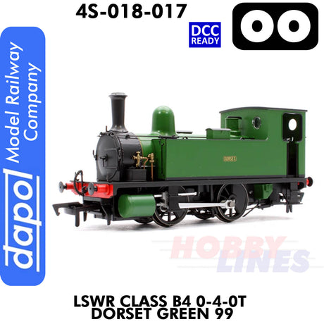 LSWR Class B4 0-4-0T Dorset Green 99 - DCC Ready  | Dapol | 4S-018-017