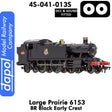 LARGE PRAIRIE 6153 BR Black Early Crest DCC & Sound Steam Locomotive |  Dapol |  4S-041-013S