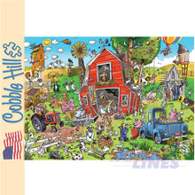 Load image into Gallery viewer, DoodleTown Farmyard Folly COBBLE HILL 1000 piece puzzle
