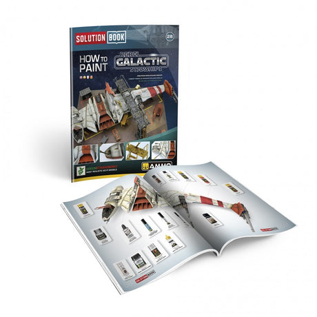 HOW to PAINT Rebel Galactic Starships SOLUTION BOOK 28 Full Colour 65 pages | Ammo by Mig Jimenez 