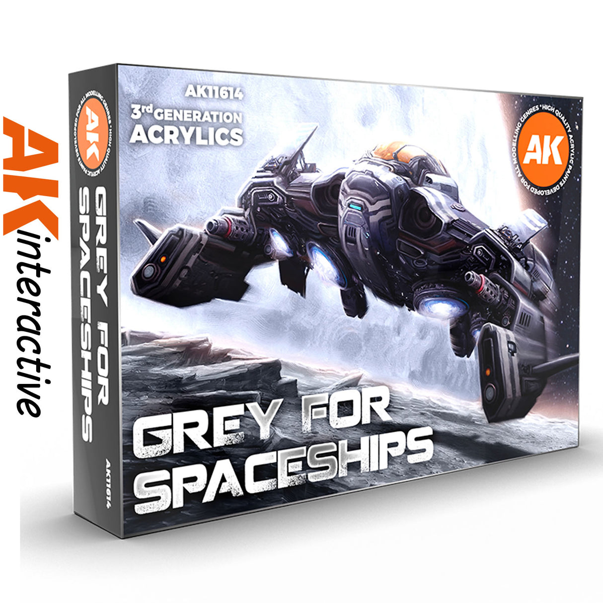 Grey for Spaceships - 3G Acrylic Paint x 6  | AK interactive | AK11614