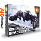 Grey for Spaceships - 3G Acrylic Paint x 6  | AK interactive | AK11614