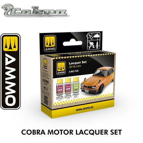 Cobra Motor Lacquer Set - 3 x 30ml | AMMO by Mig Jimenez | MIG7520