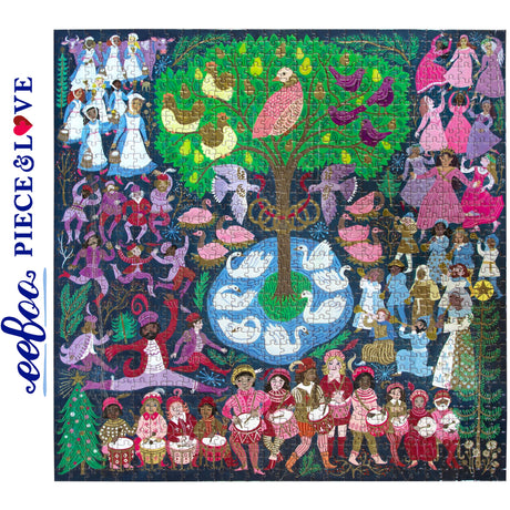 12 Days of Christmas  1000 pc Puzzle | eeBoo | ZTTDC