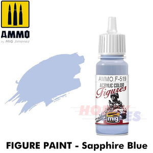 Ammo ACRYLIC COLOUR for FIGURES 17ml jar agitator ball Full Range Mig Jimenez