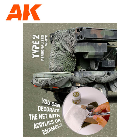 Regular Mimetic Net - Type 2 Personalized White | AK interactive | AK8063