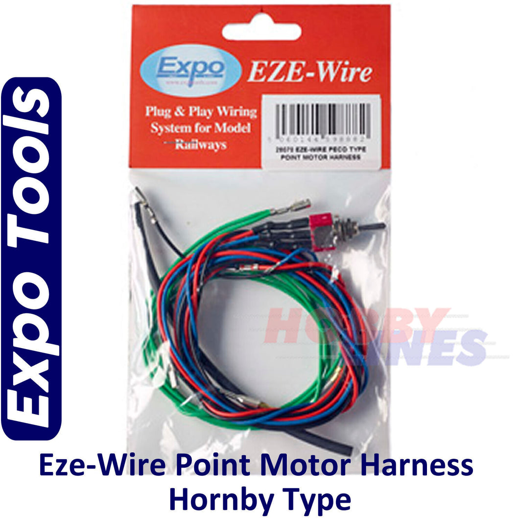 EZE-Wire POINT MOTOR HARNESS Hornby Type Model Railway Expo Tools 28071