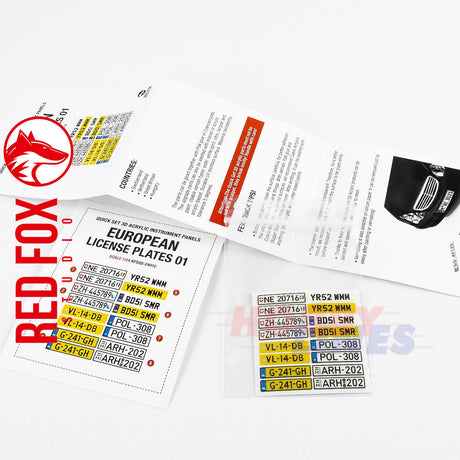 1/24 Unique License plates vol.01 (EU form)
