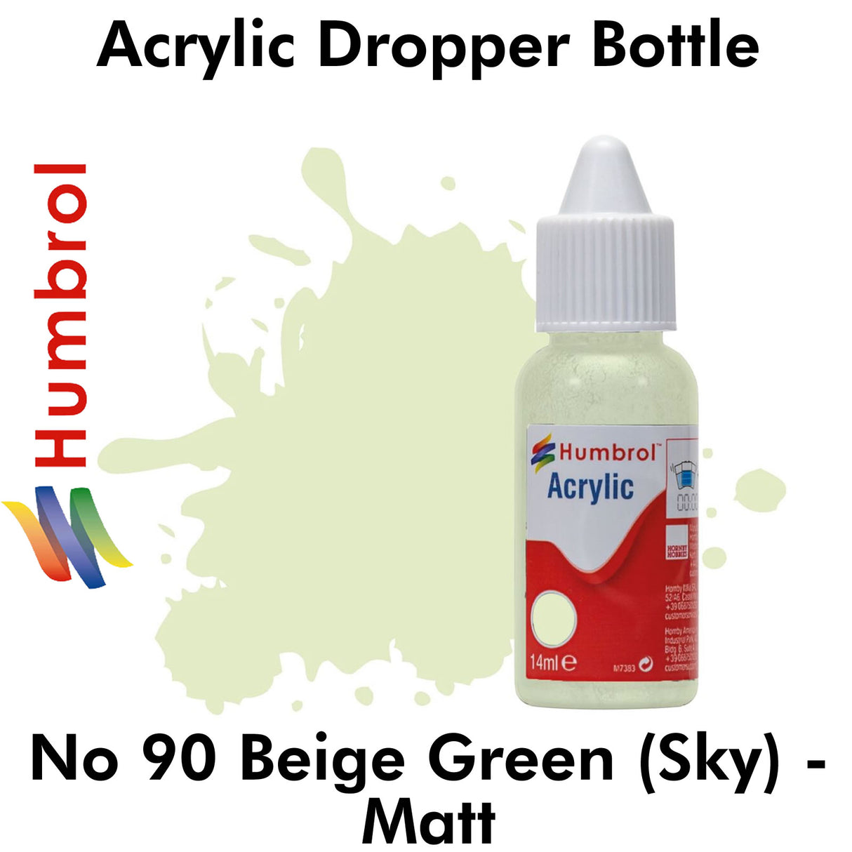 Acrylic Dropper - No.90 Beige Green (aka Sky) - Matt | Humbrol | DB0090