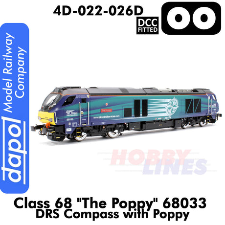 Class 68 - The Poppy 68033 DRS Compass | Dapol | 4D-022-026D