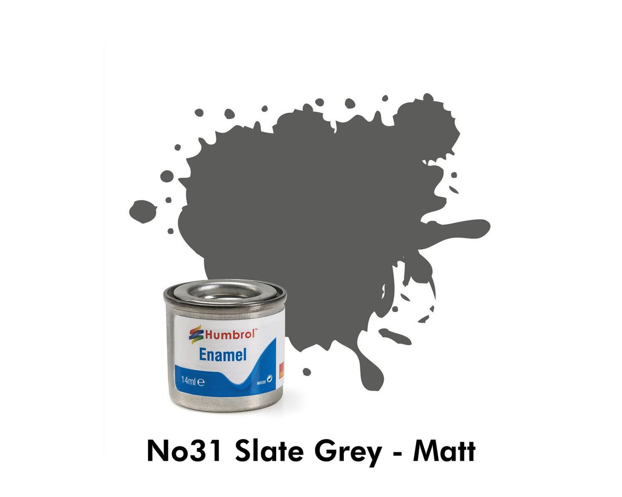 Enamel Tinlets No 31 Slate Grey Matt