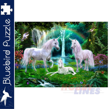 Rainbow Unicorn Family - 1000pc Puzzle | Bluebird | 70193
