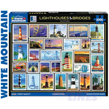 Load image into Gallery viewer, LIGHTHOUSES &amp; BRIDGES 1000 pc Jigsaw Puzzles 1892
