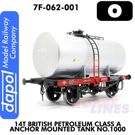 14T British Petroleum Class A Anchor Mounted Tank No.1000 | Dapol | 7F-062-001