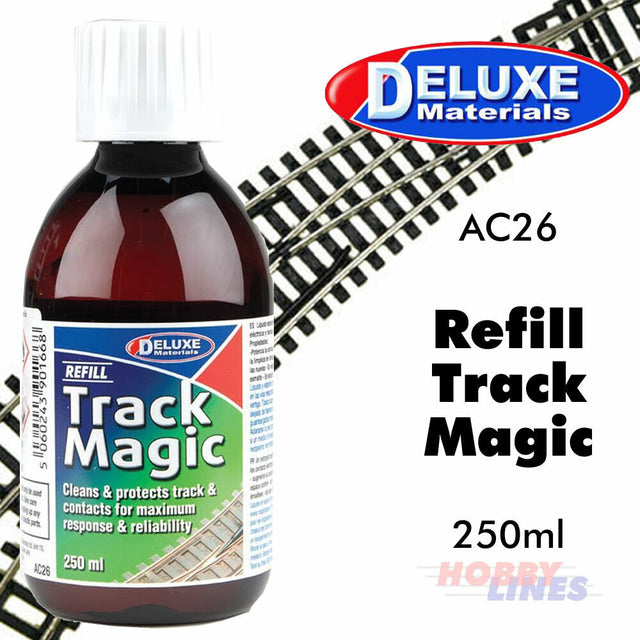 TRACK MAGIC 250ml Refill Electrical Contacts Cleaner fluid AC26 Deluxe Materials