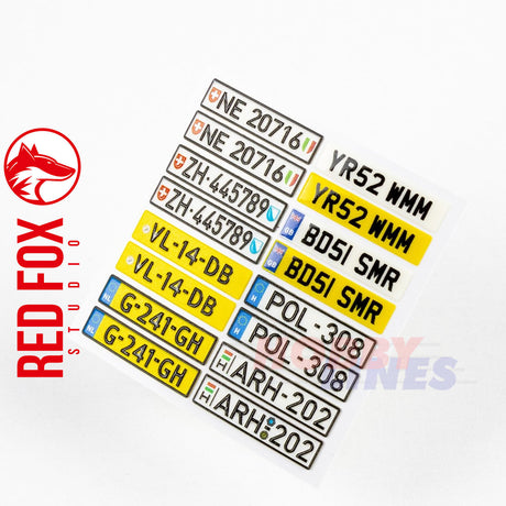 1/24 Unique License plates vol.01 (EU form)