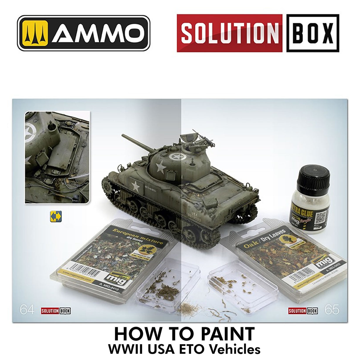 Solution Book 22 - How to Paint WWII ETO Vehicles | Ammo by Mig Jimenez | MIG6528