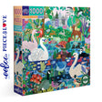 eeBoo DUCKS IN THE CLEARING 1000 pc Square Jigsaw Puzzle Super Deluxe PZTDIC