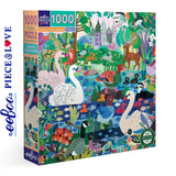 eeBoo DUCKS IN THE CLEARING 1000 pc Square Jigsaw Puzzle Super Deluxe PZTDIC