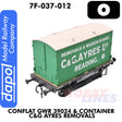 Conflat GWR 39024 & Container C&G Ayres Removals - Wagon | Dapol | 7F-037-012