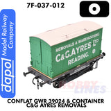 Conflat GWR 39024 & Container C&G Ayres Removals - Wagon | Dapol | 7F-037-012